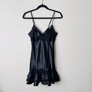 Flora Black Lace Night Gown Women’s Size S